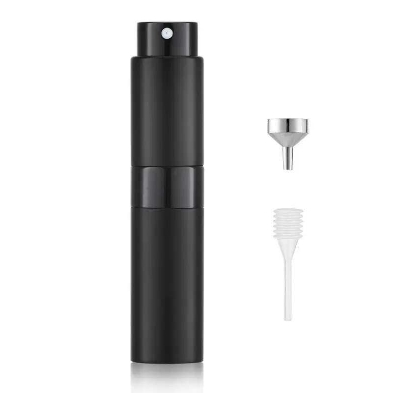 LISAPACK Vaporisateur Parfum 8ml – Spray voyage réutilisable noir mat