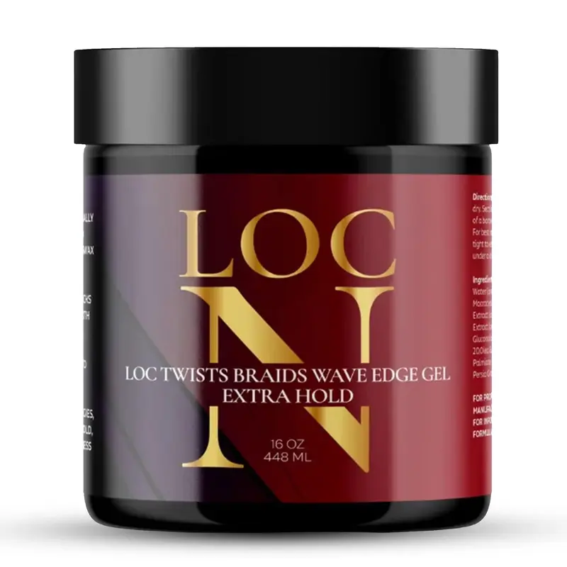 LOC N Gel torsades et contours – Maintien Extra 16oz, pour Locs et Contours | Ingrédients Naturels, Non Gras