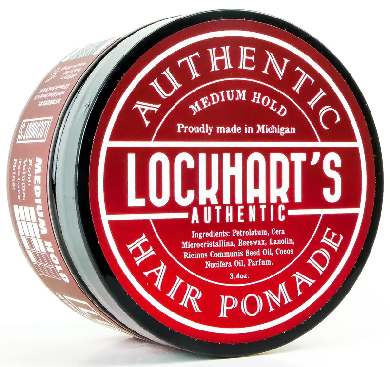Lockhart's Goon Grease – Pomade à base d'huile pour hommes – Tenue moyenne, brillance naturelle, parfum santal-vétiver (3,4 oz)