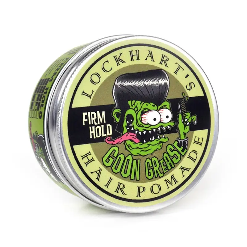 Lockhart’s Goon Grease – Pomade Originale à Base d’Huile – Tenue de Barbier et Brillance Scintillante (3,4 oz)