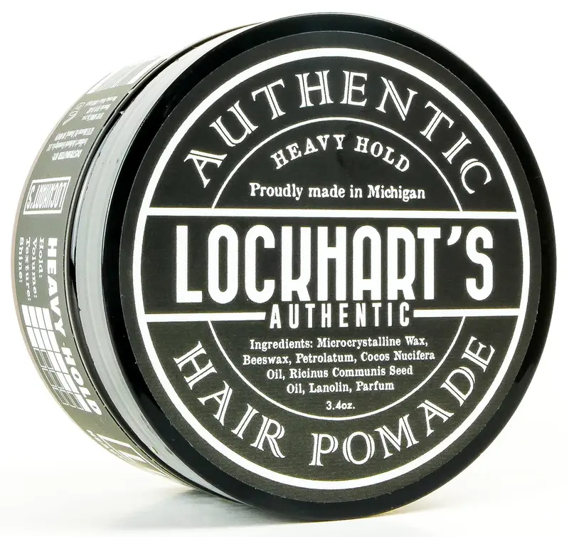 Lockhart’s Heavy Hold – Pomade huile lourde pour hommes, faite à la main, coco vanille – 3,4 oz