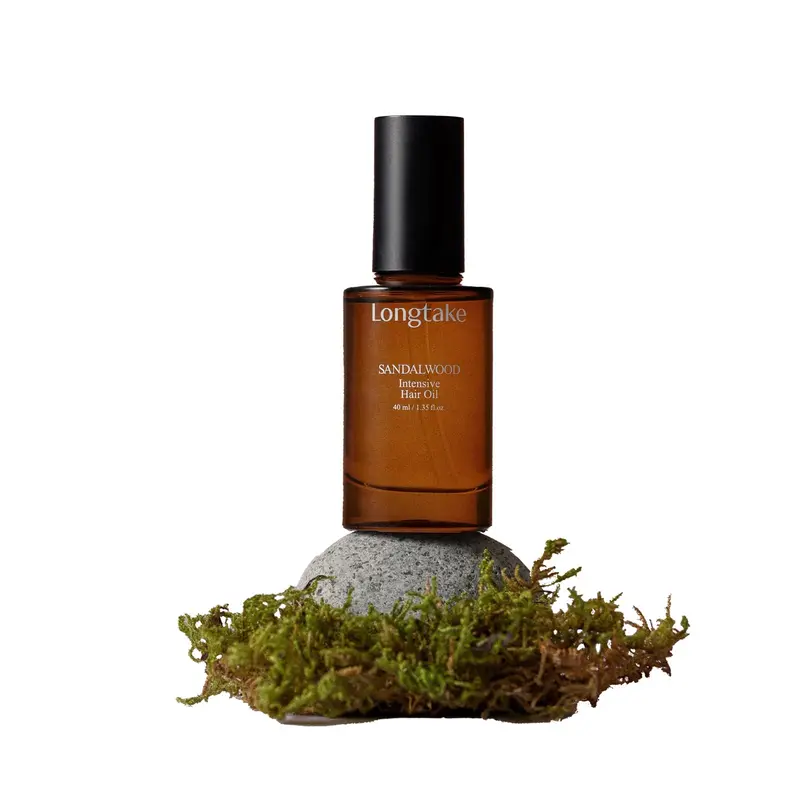 LONGTAKE Sandalwood Intensive – Huile capillaire Santal, Protection thermique, Anti-frisottis et Réparation des Pointes | 40 ml