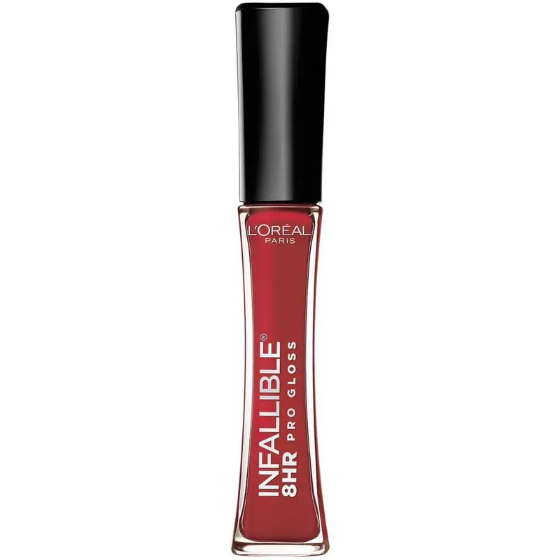L’Oréal Paris Infallible 8H Le Gloss Rebel Red – Hydratant et Durable, 15 ml