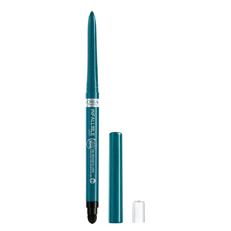 L’Oréal Paris Infallible Grip Eyeliner Gel Turquoise – Waterproof, 36H, Résistant aux bavures