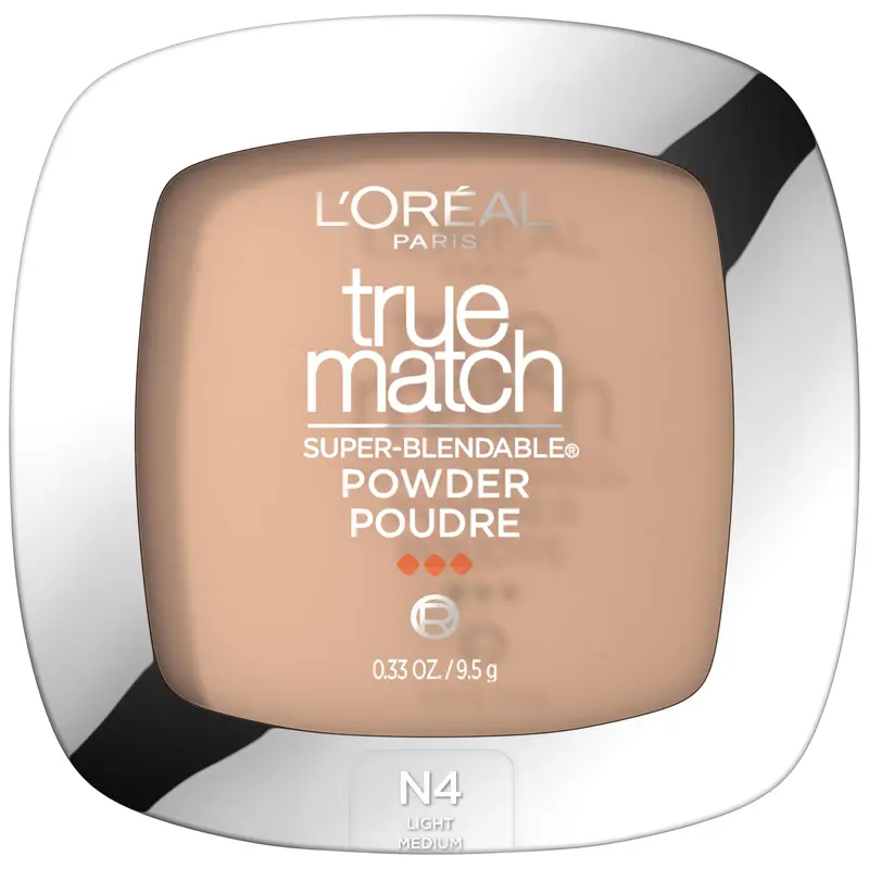 L’Oréal Paris True Match Poudre Compacte Sans Huile N4 Clair-Moyen – Finition Naturelle
