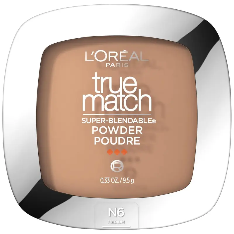 L’Oréal Paris True Match Poudre Compacte Sans Huile N6 Moyen – Fini Naturel