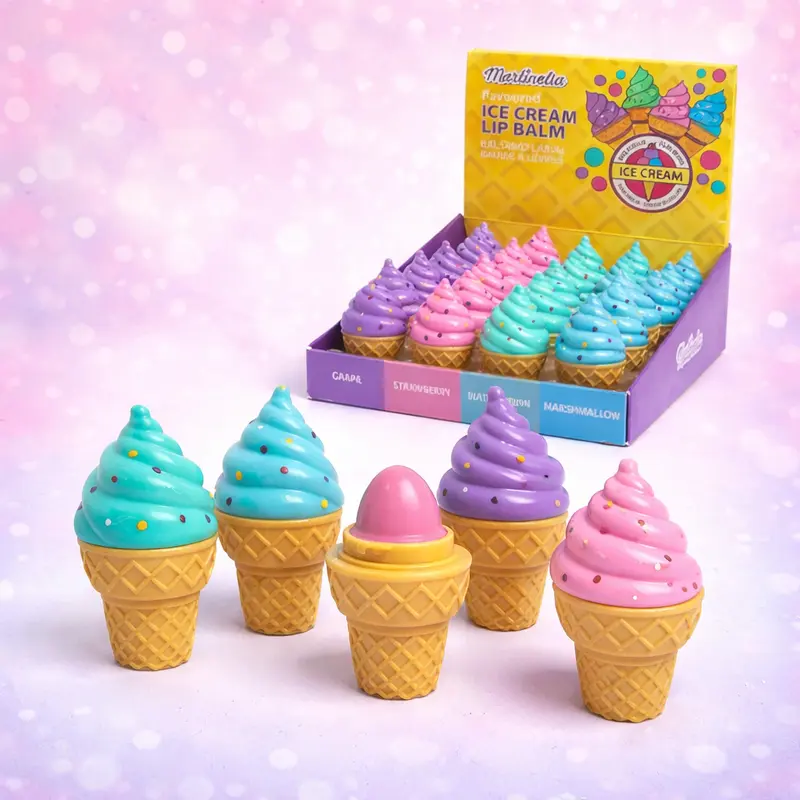 Lot de 24 pièces - Baume a lèvres ice cream - 32046 - Martinelia