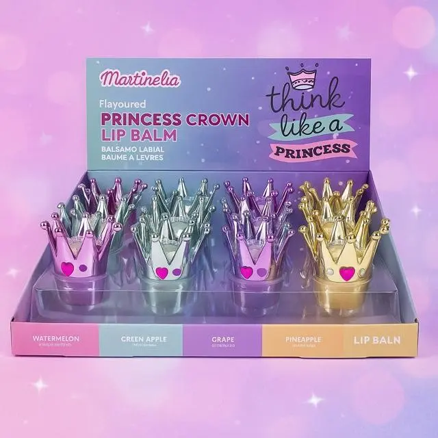 Lot de 24 Pièces - Baume à lèvres Princess Crown - 90027 - Martinelia