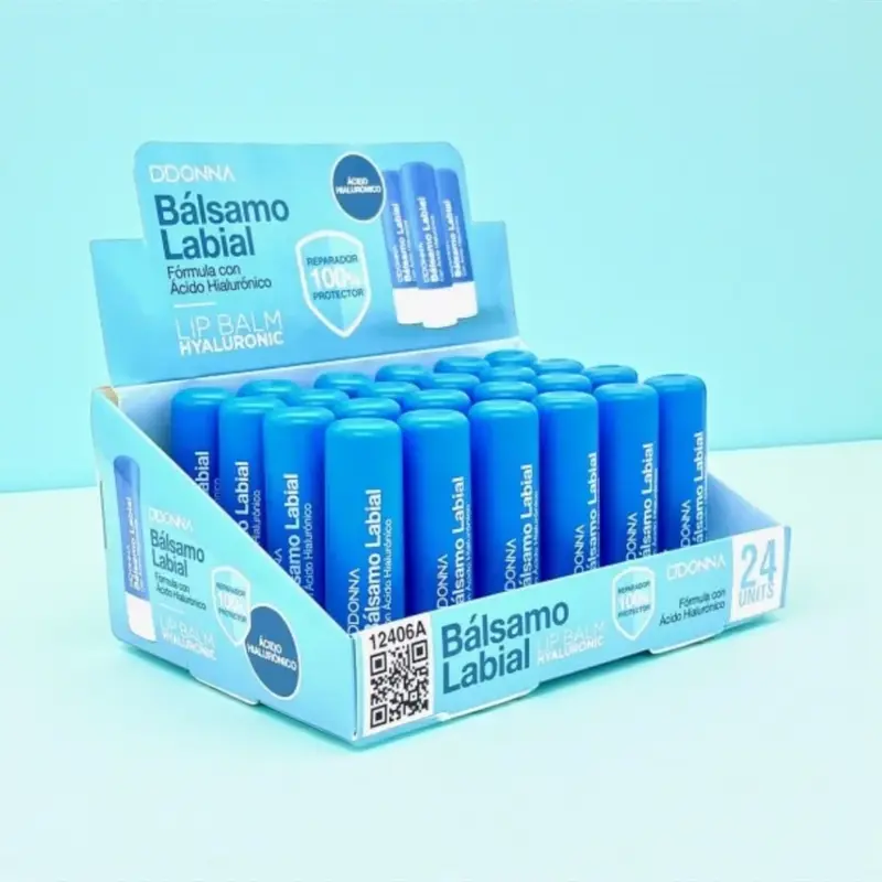 Lot de 24 Pièces - Baume Lèvres Acide Hyaluronique - 12406 - D'donna