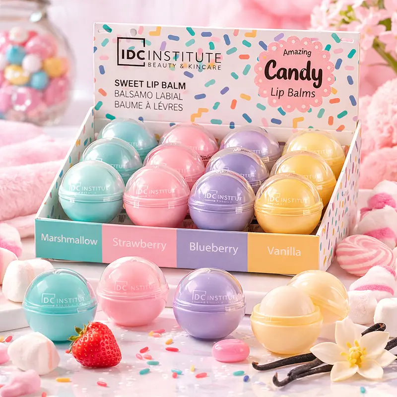 Lot de 24 Pièces - Baumes Hydratant Pour les Lèvres Gourmand - Idc Institute