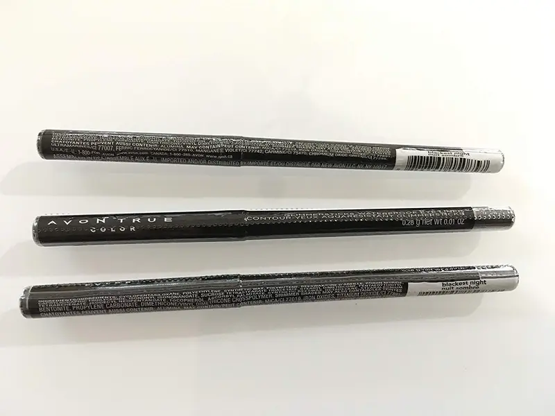 Lot de 3 – AVON Glimmersticks Crayon Regard Waterproof – Noir Intense
