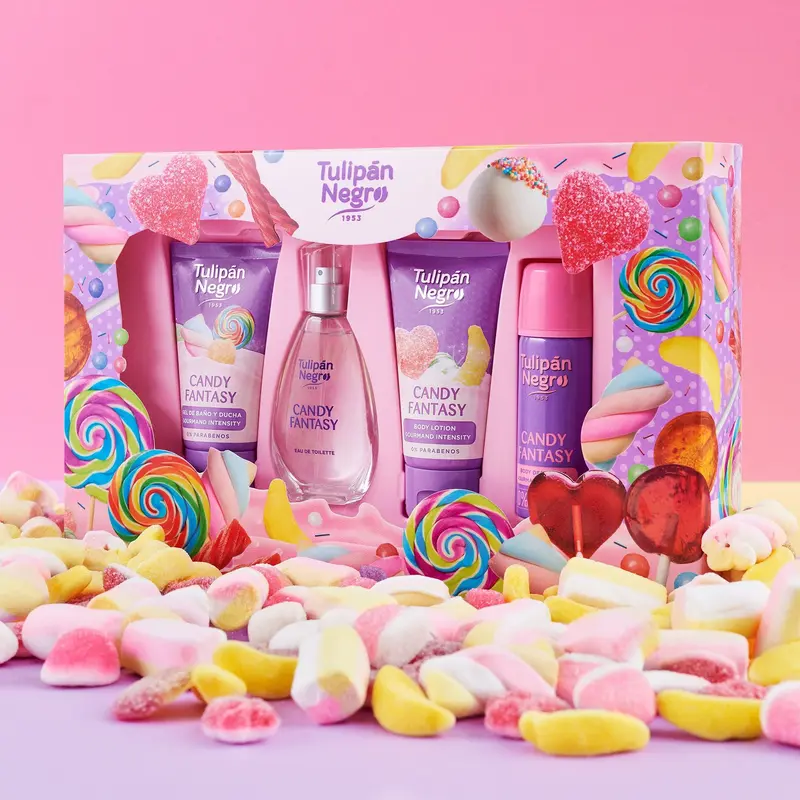 Lot de 3 Pièces  - Coffret 4 pièces candy fantaisie - Tulipan negro