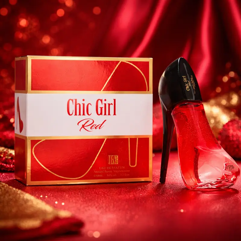 Lot de 3 Pièces - Coffret Eau de Parfum Shoes Chic Girl Red 100ML - Fragrance Couture