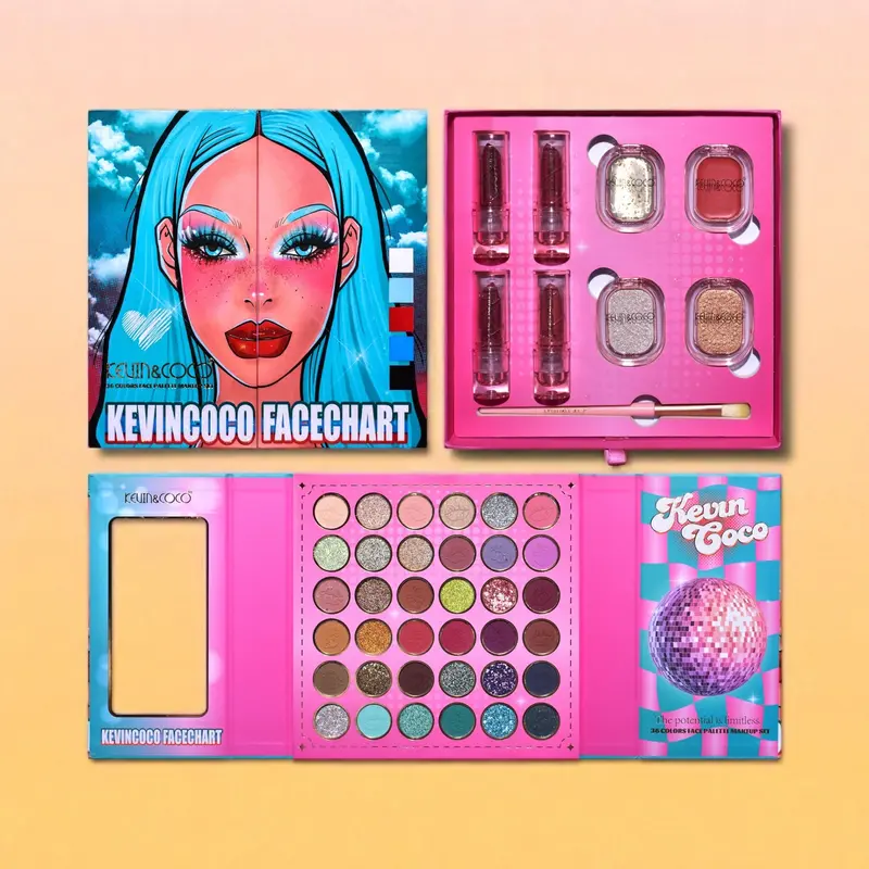 Lot de 3 Pièces - Coffret Maquillage Pop - KC244881- Kevin & coco