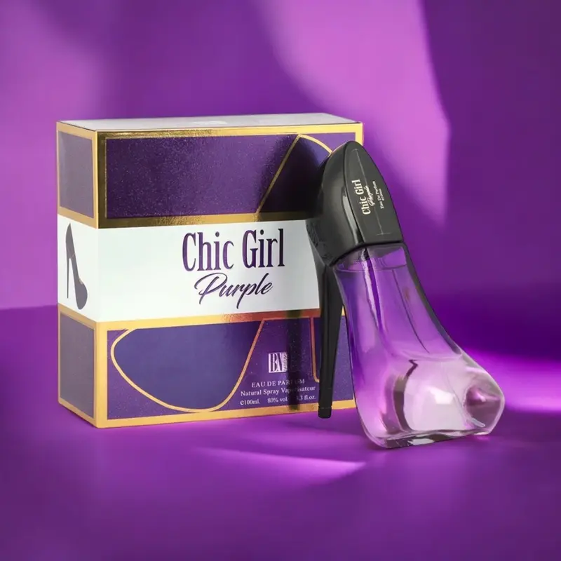 Lot de 3 Pièces - Coffret Parfum Shoes Chic Girl Purple 100ML - Fragrance Couture