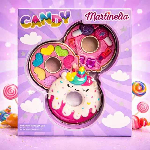 Lot de 3 - Set de maquillage XXL Candy Donuts - Martinelia 12154