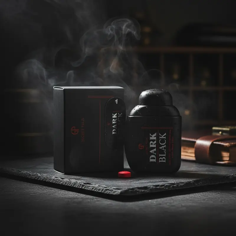 Lot de 4 parfum dark black pour homme 100ML