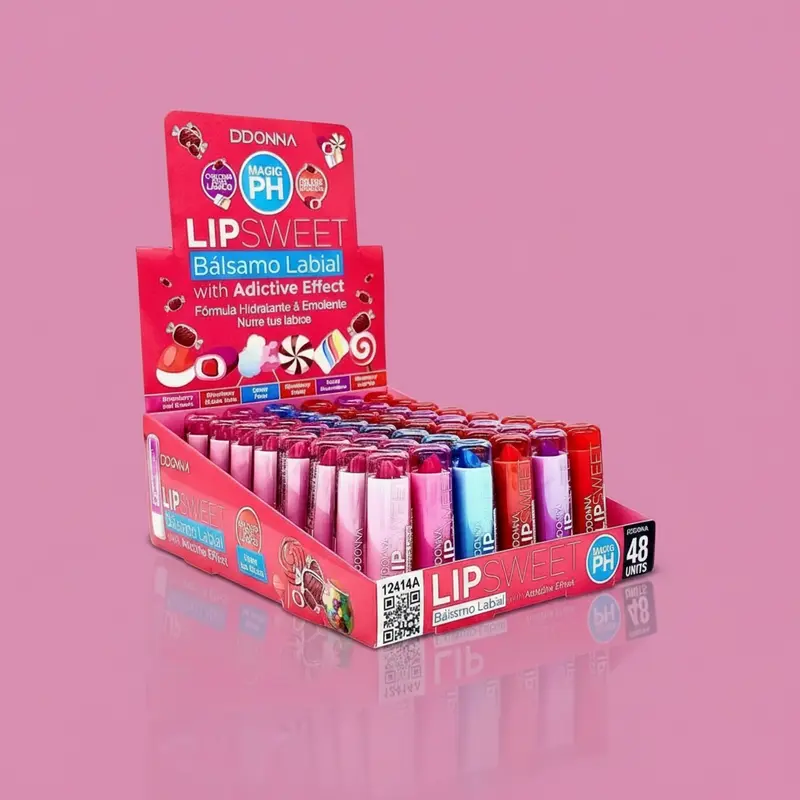 Lot de 48 Pièces - Baume à Lèvres PH Lip Sweet - 12414A - D'donna