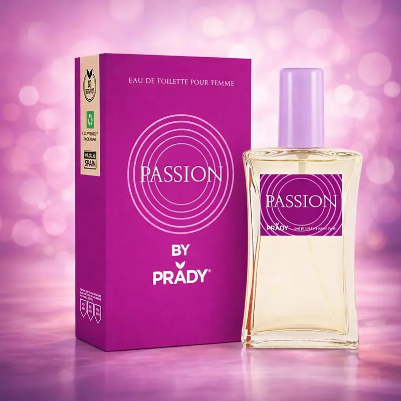 Lot de 6 Pièces - Eau de Parfum Pour Femme Passion 90 ml - Prady