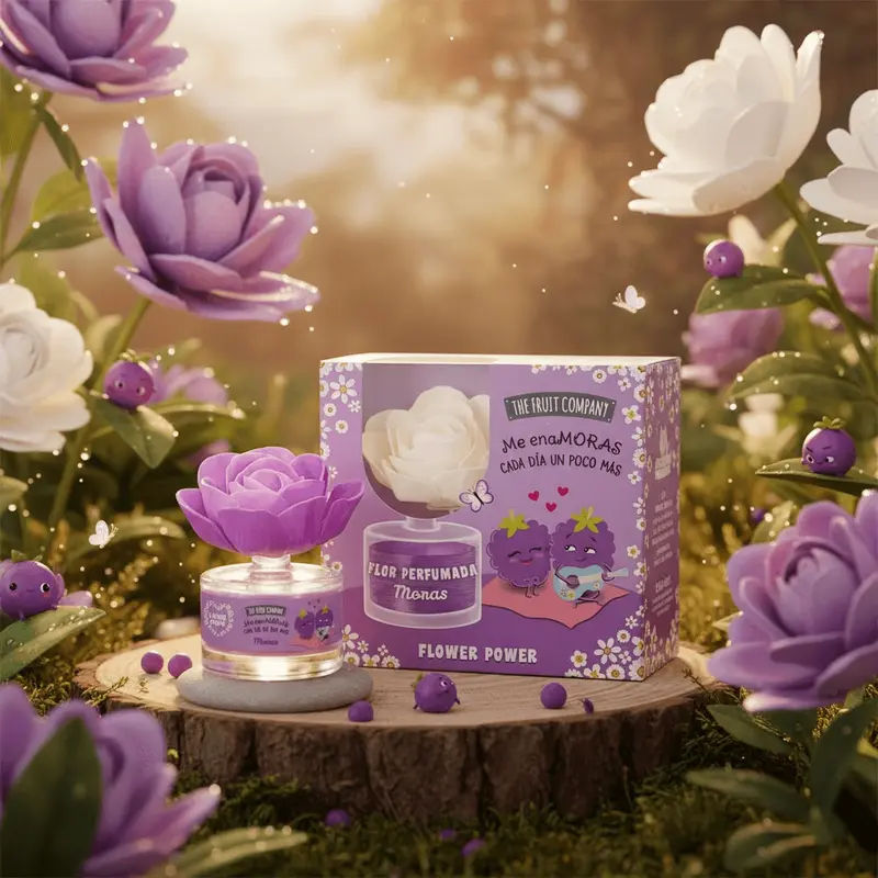 Lot de 8 pièces - Coffret Fleur Parfumée Mikado Mûre 50ML - The Fruit Company