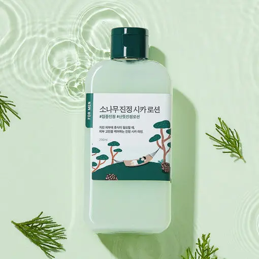 Lotion apaisante au pin et à la cica Round Lab For Men 200 ml