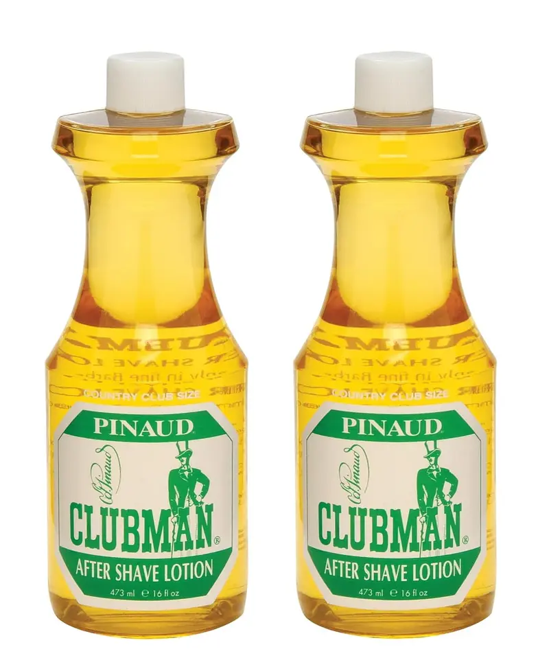 Lotion après-rasage Clubman Pinaud – Apaisante et parfum masculin, lot de 2 × 16 oz