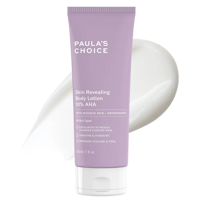 Lotion corporelle révélatrice Paula's Choice – 10% AHA, Acide glycolique et beurre de karité, Exfoliant KP, 7 onces