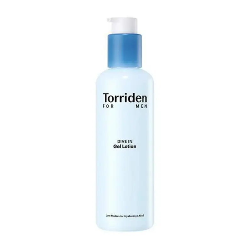 Lotion gel à l'acide hyaluronique de bas poids moléculaire Torriden Dive-in pour hommes 200 ml