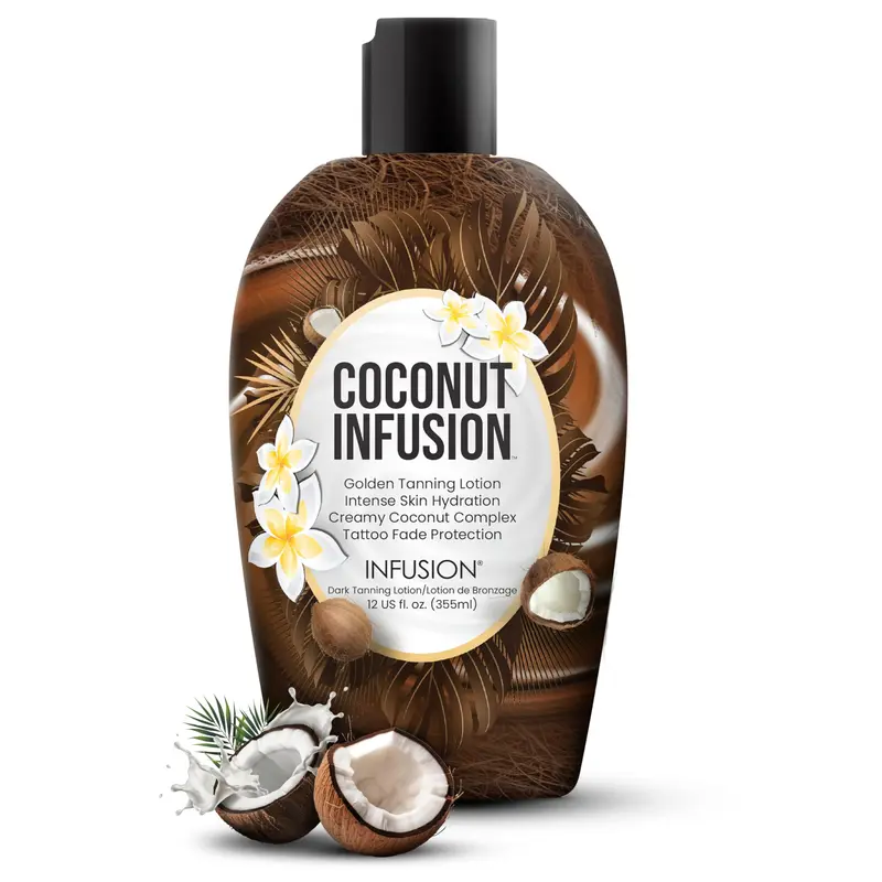 Lotion Infusion Coco – Accélérateur de bronzage hydratant intérieur et extérieur, sans bronzer, pour tout type de peau