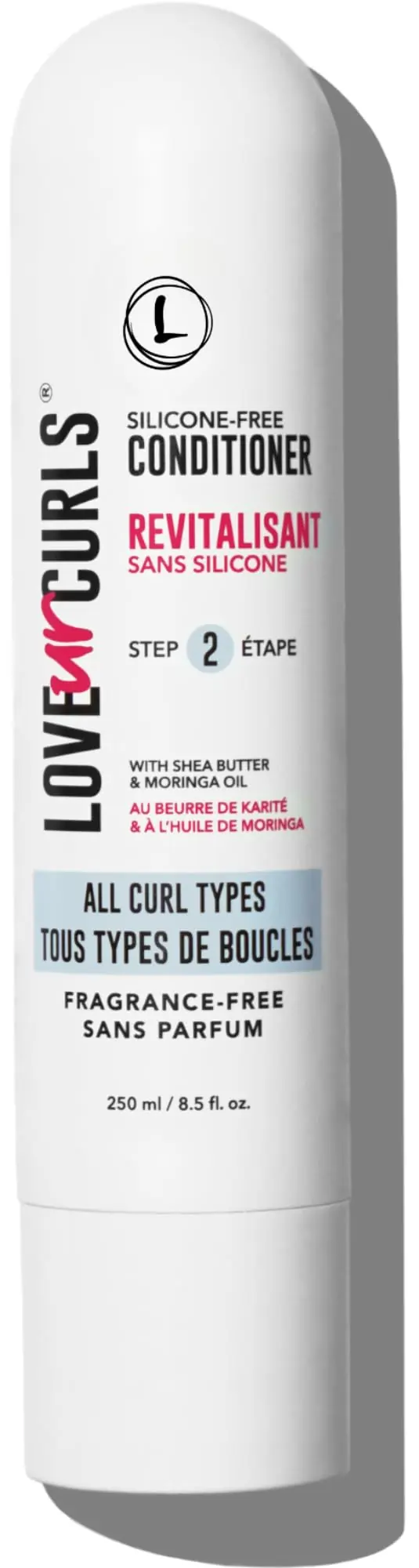 Love Ur Curls - Après-shampoing sans parfum, hydratant et démêlant pour boucles souples et définies (250 ml)