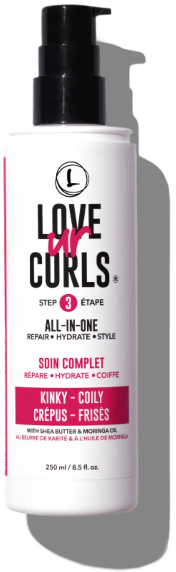 Love Ur Curls - Crème Coiffante Tout-en-Un Kinky Coily pour Boucles, Hydratation et Définition, 250 ml
