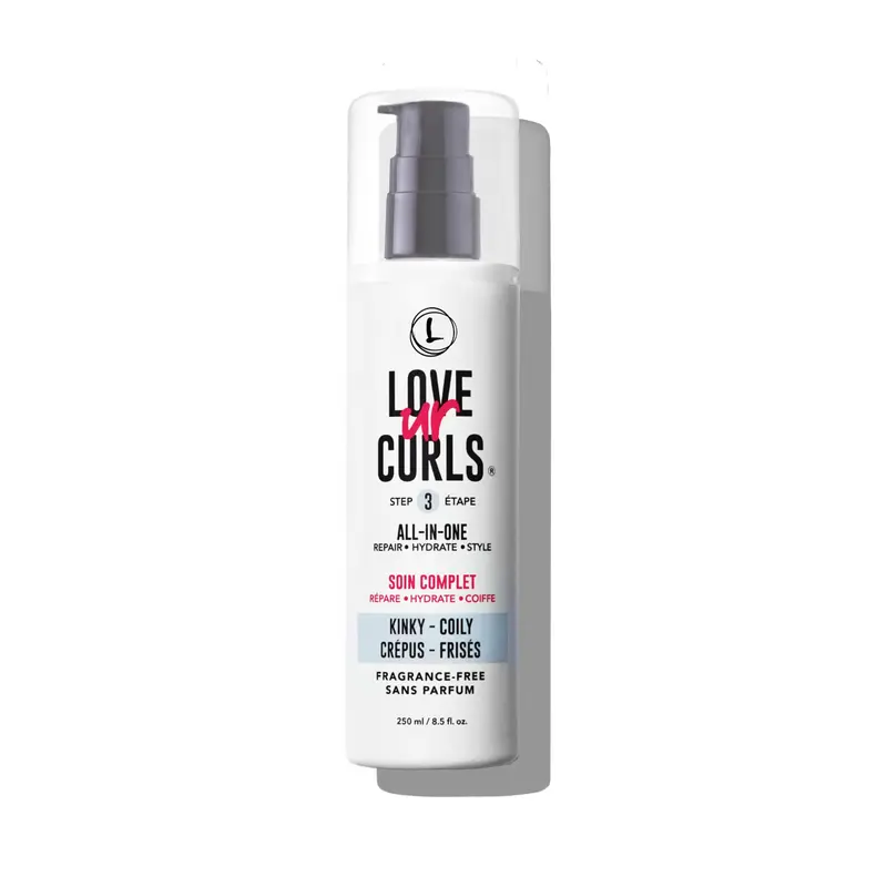 Love Ur Curls Crème Coiffante Tout-en-Un Sans Parfum – Définition et Hydratation pour Boucles Épaisses et Texturées, 250 mL