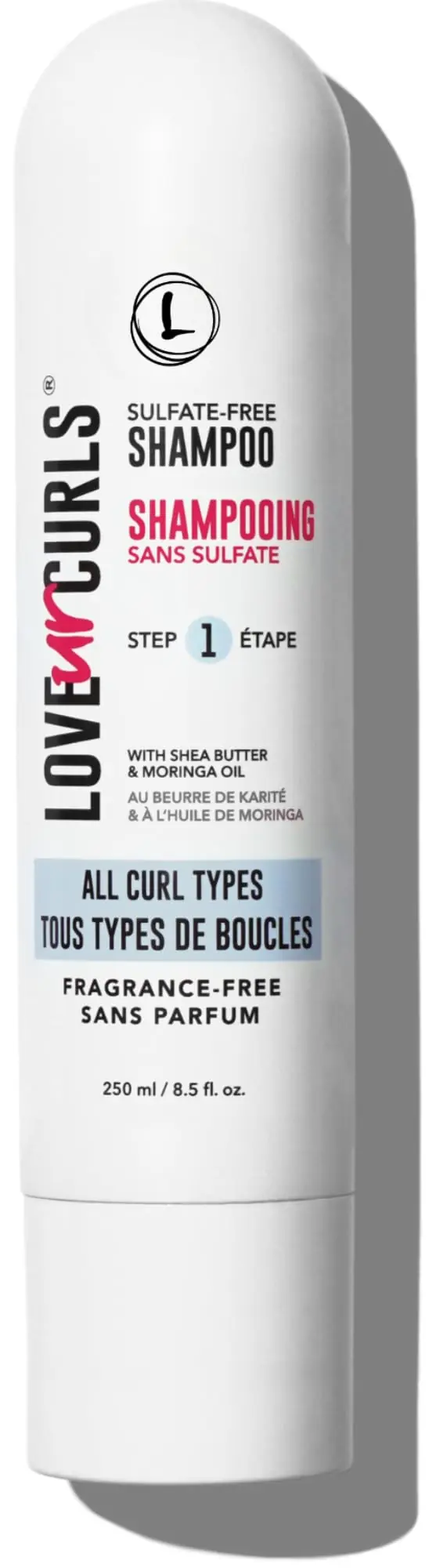 Love Ur Curls Shampoing Sans Parfum – Nettoyage Doux et Hydratant pour Cheveux Bouclés, Vegan, 250 mL