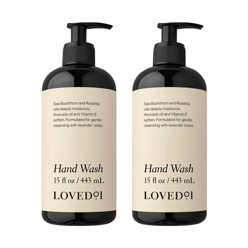 Loved01 Savon liquide pour les mains – John Legend Skincare, hydratant et doux, sans cruauté, parfum lavande – Lot de 2, 450 ml chacun