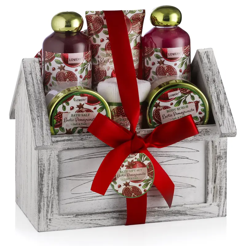 LOVERY Coffret Spa Maison 8 Pièces – Cadeau d'anniversaire, Grenade Exotique