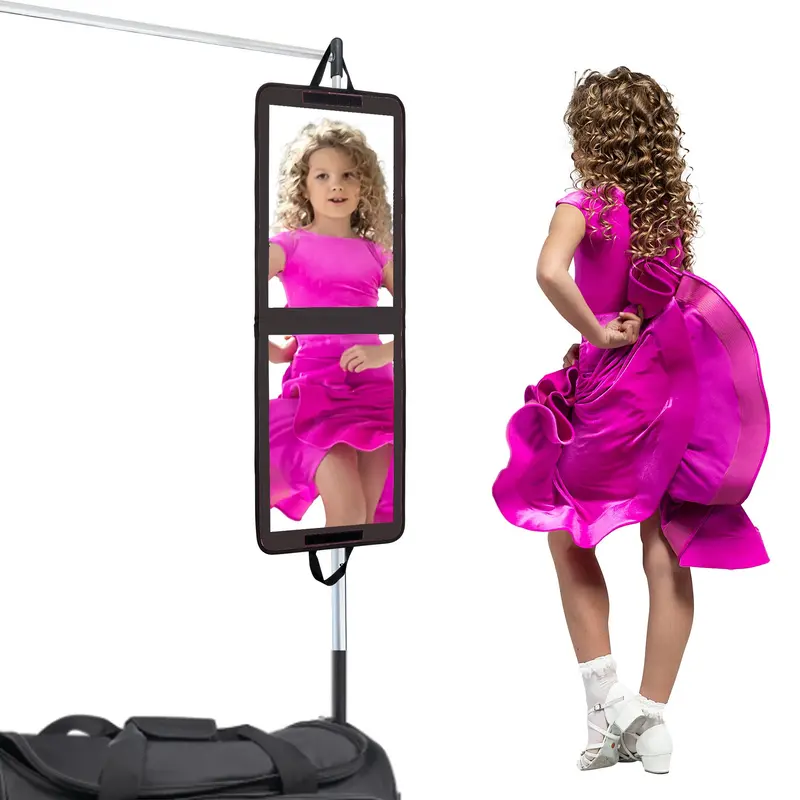 LPHUMEX Miroir Portable Porte Corps Entier 33x13 – Pliable, Incassable et Léger