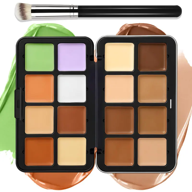 LSxia Palette Crème 16 Couleurs – Contour, Concealer et Fond de Teint Tout-en-Un