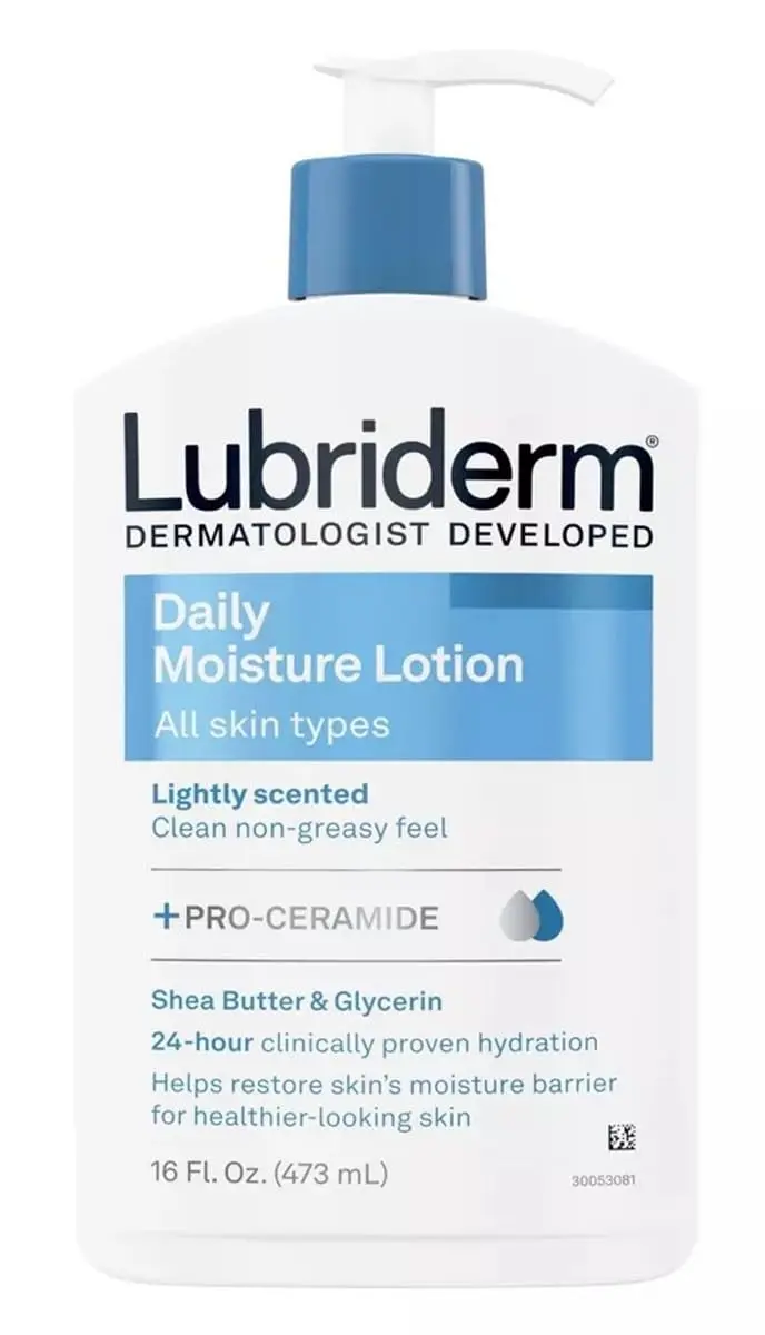 Lubriderm Lotion Hydratante Quotidienne pour Corps et Mains – Non Grasse, Vitamine B5, 473 ml