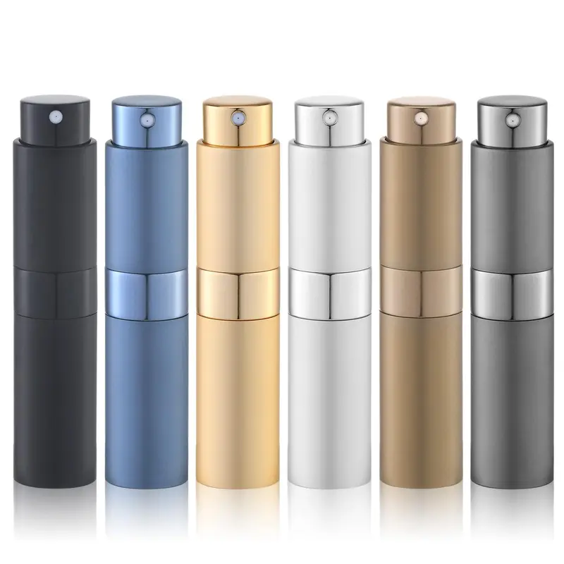 Lulupack Bouteilles de Parfum de Voyage – Réutilisables 8 ml, Lot de 6, Brun