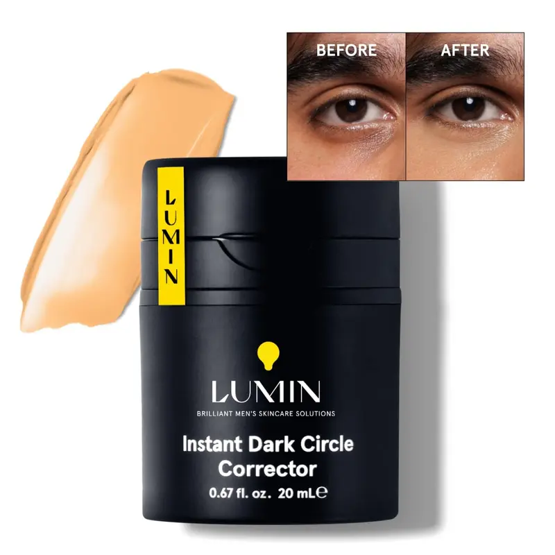 Lumin Instant Correcteur Cernes Hommes (pas un concealer) – Éclaircit le regard, 20 mL
