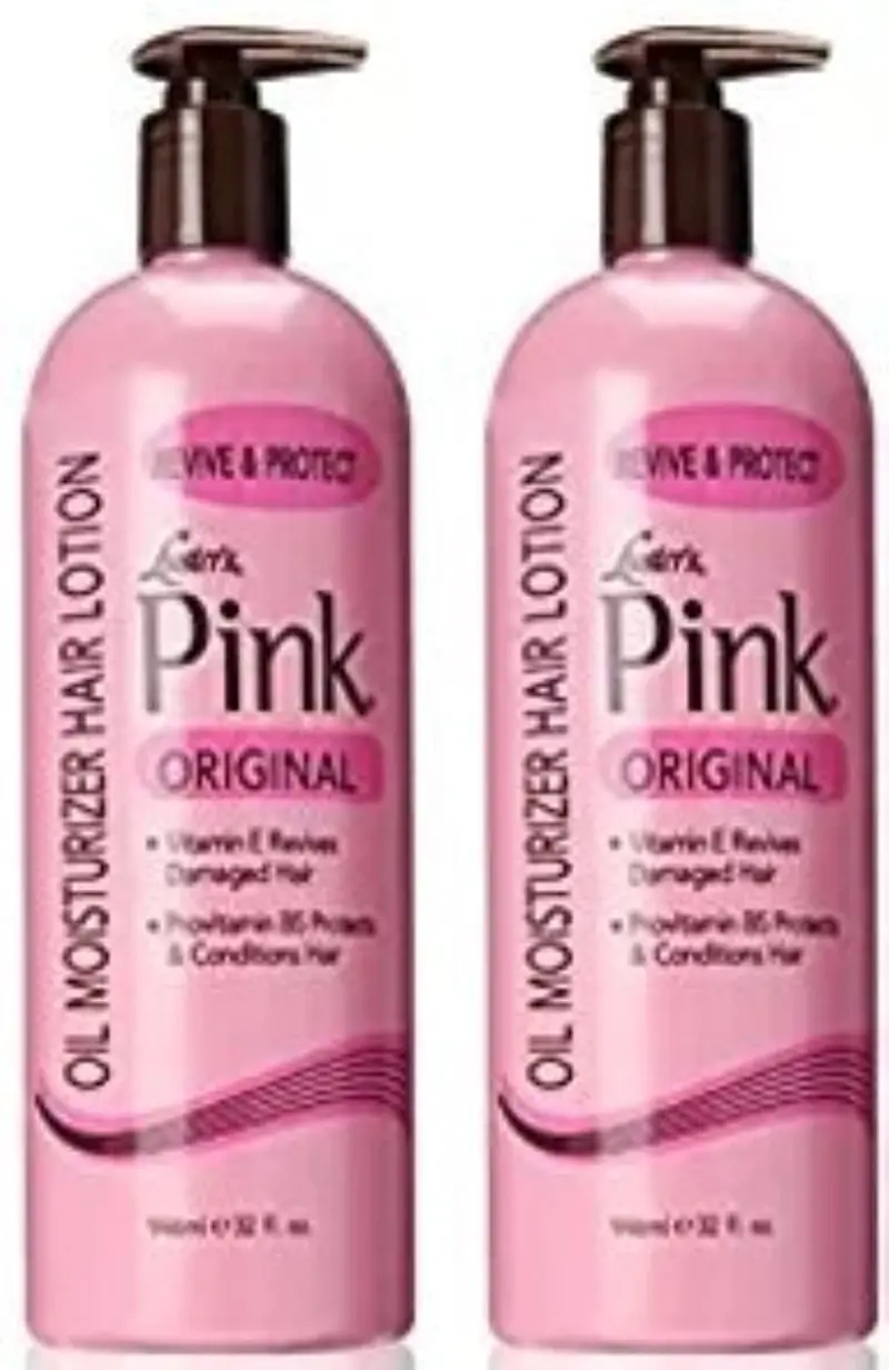 Luster's Scurl Huile hydratante rose – Lotion capillaire 2 x 32 oz (emballage variable)