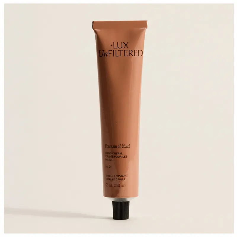 Lux Unfiltered N°24 Crème Mains – Hydratation Profonde, Absorption Rapide, Vanille Caviar