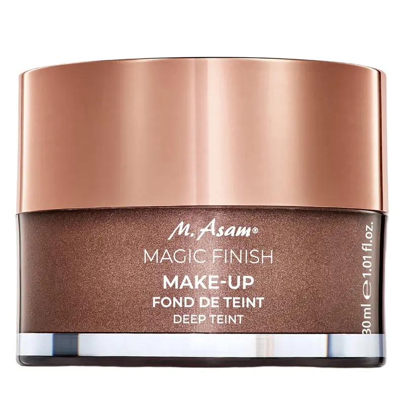 M. Asam Magic Finish Deep Teint Mousse – 4 en 1 Primer, Fond de Teint, Correcteur & Poudre Vegan Pour Teints Profonds