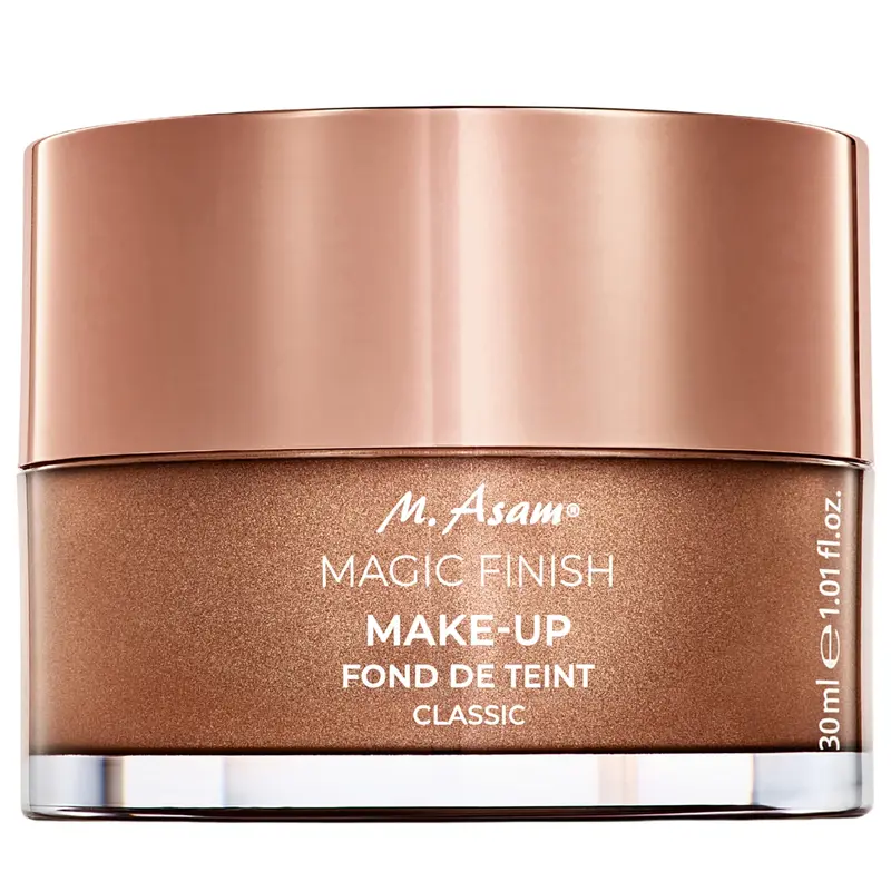 M. Asam Magic Finish Mousse – 4 en 1 Prébase, Fond de Teint et Poudre pour Teints Clairs à Moyens – Vegan