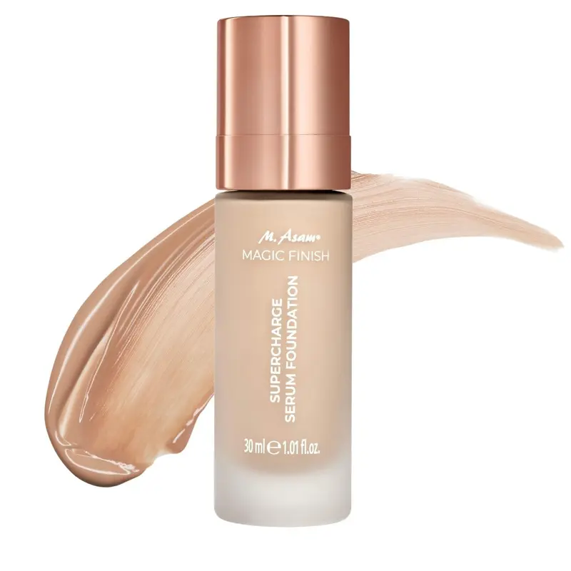 M. Asam MAGIC FINISH Sérum Fond de Teint Supercharge – Hydratant et Fermant 2-en-1, Teinte Sable Chaud (30 ml)