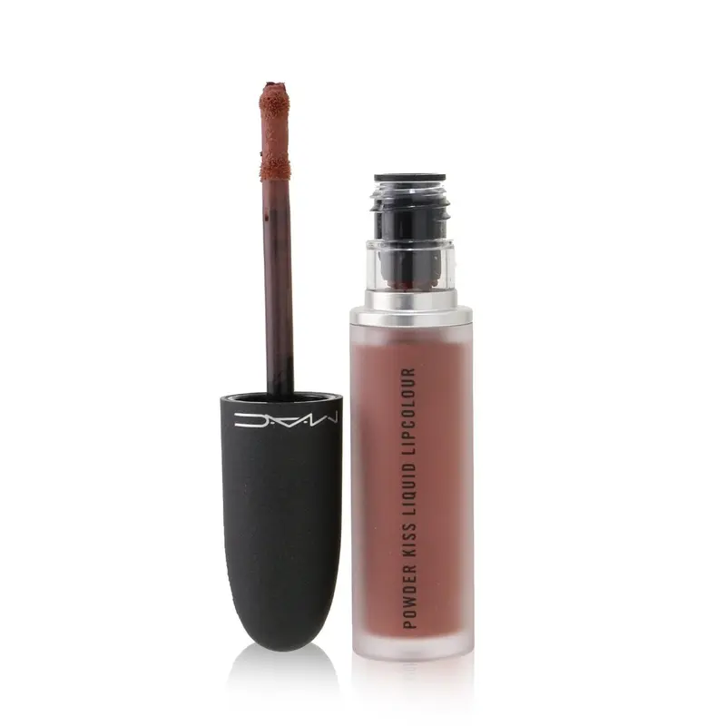 MAC Powder Kiss Lipcolor Liquide 997 Over The Taupe – Teinte nude longue tenue