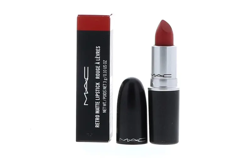 MAC Rouge à Lèvres Rétro Mat Ruby Woo – Rouge bleuté, finition mat
