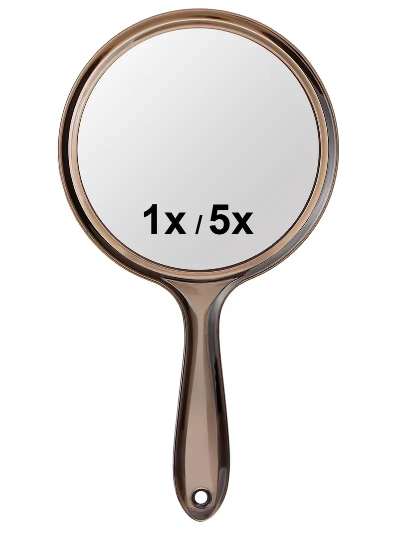 Macaki Miroir à Main Double Face 1x/5x – Compact et Portable, 10,5 x 5,7 pouces