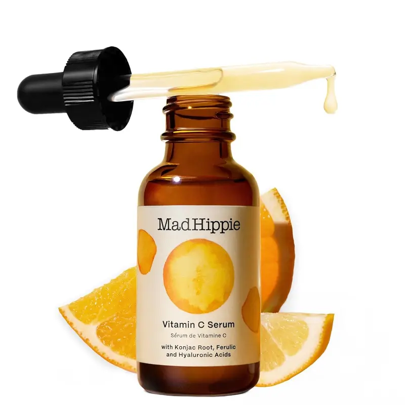 Mad Hippie Sérum Vitamine C pour le visage – Acide hyaluronique, acide férulique et vitamine E, sans cruauté, 1,02 oz