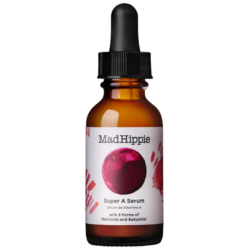 Mad Hippie Super A Sérum Visage – 3 Rétinoïdes + Bakuchiol, Acide Hyaluronique, 30 ml